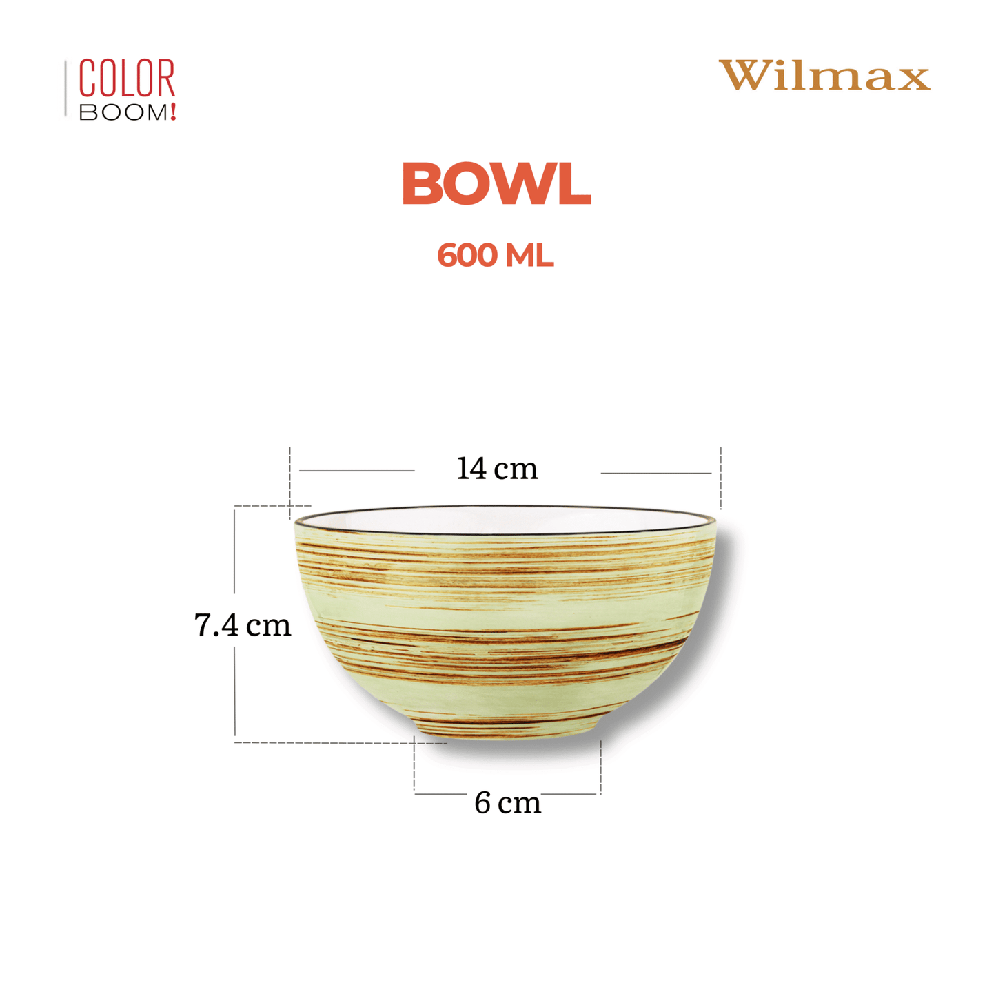 Wilmax England Aangename Porseleinen Schaal 600 ml Pistache