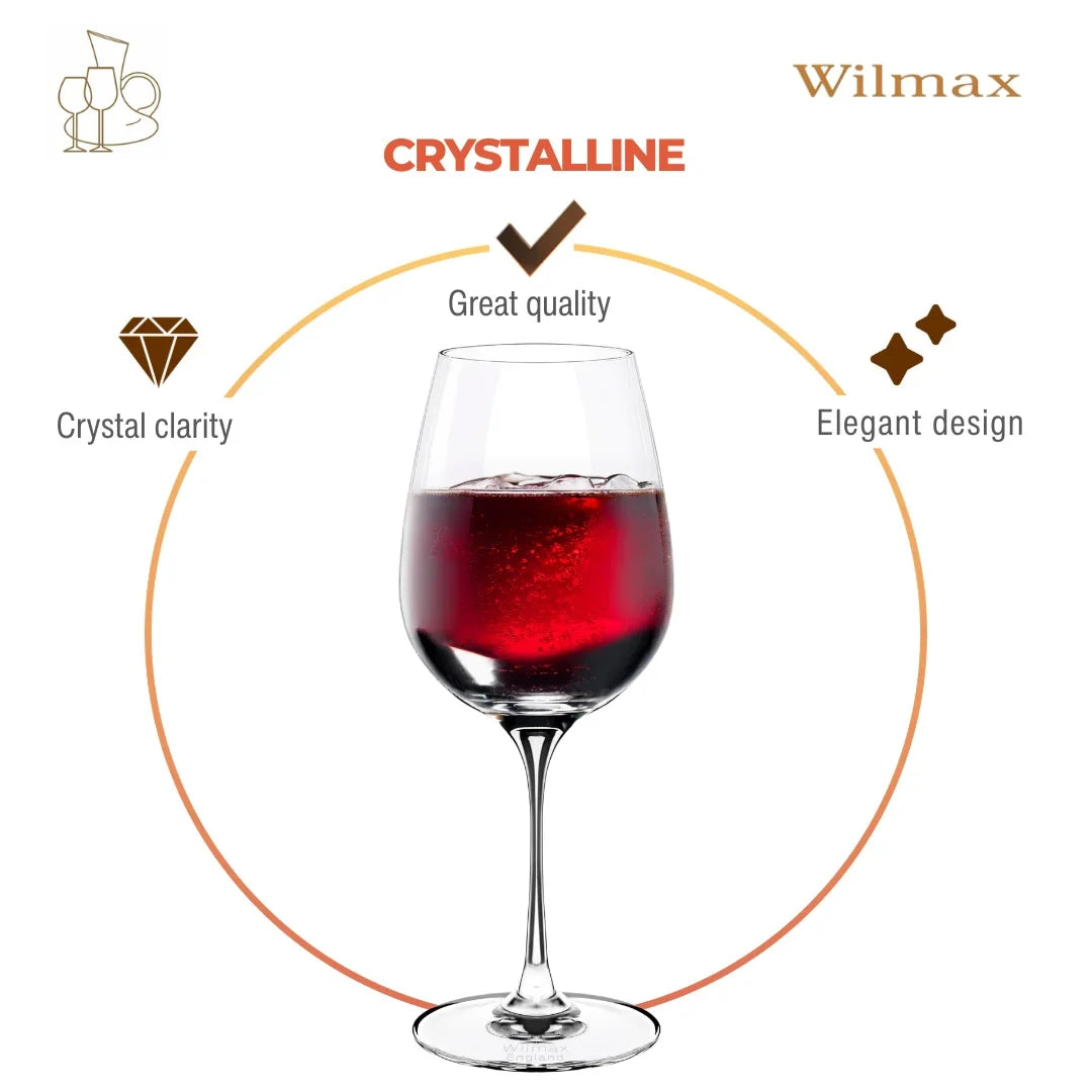 Wilmax Wijnglas 700 ml Kristalglas Transparant 2-delige set