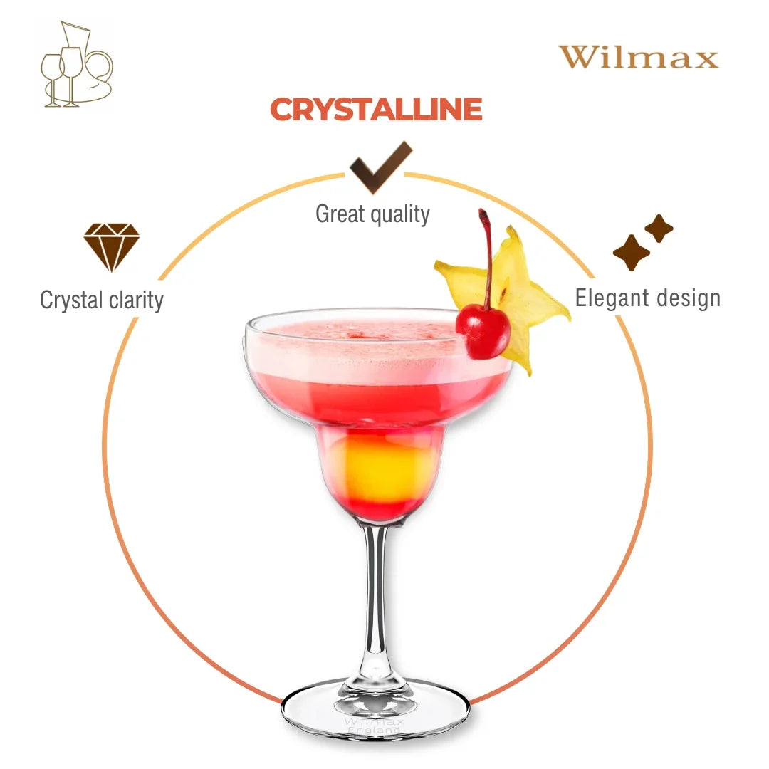 Wilmax Margaritaglas 280 ml Kristalglas 6x