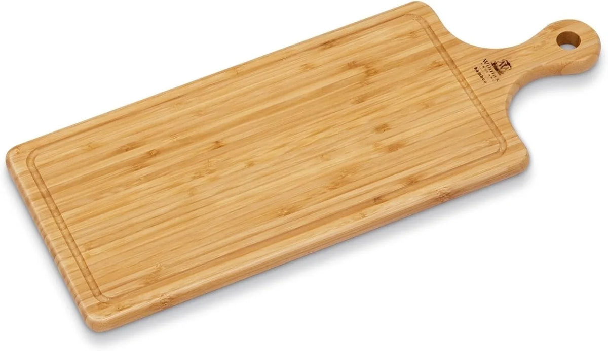 Wilmax Bamboe Serveerplank met handvat 50x15 cm Naturel