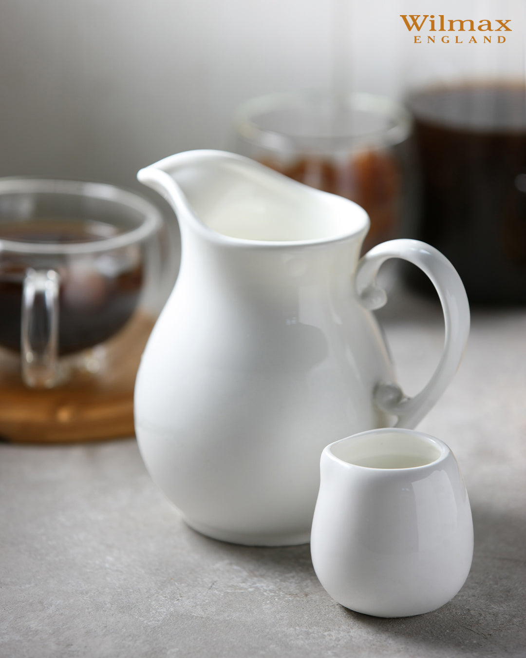 Wilmax Milch- & Sahnekännchen, 100 ml, Einzelstück, WL-995003/A