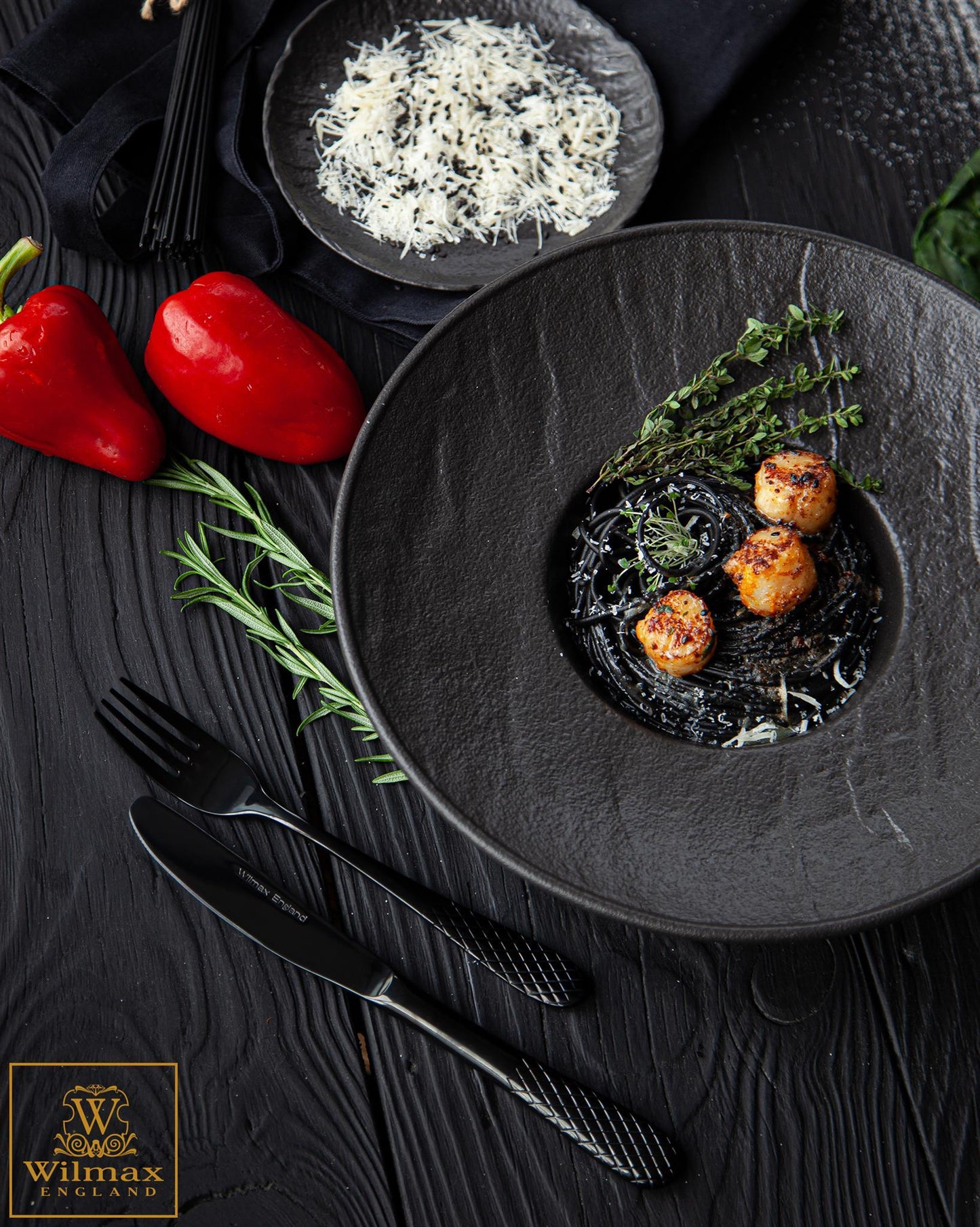 Wilmax Tiefer Teller SlateStone Porzellan 27 cm 250 ml WL-661116/A