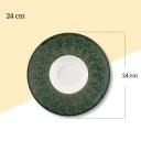 Wilmax Diep Bord 24 cm 200 ml Groen Porselein WL-667525/A