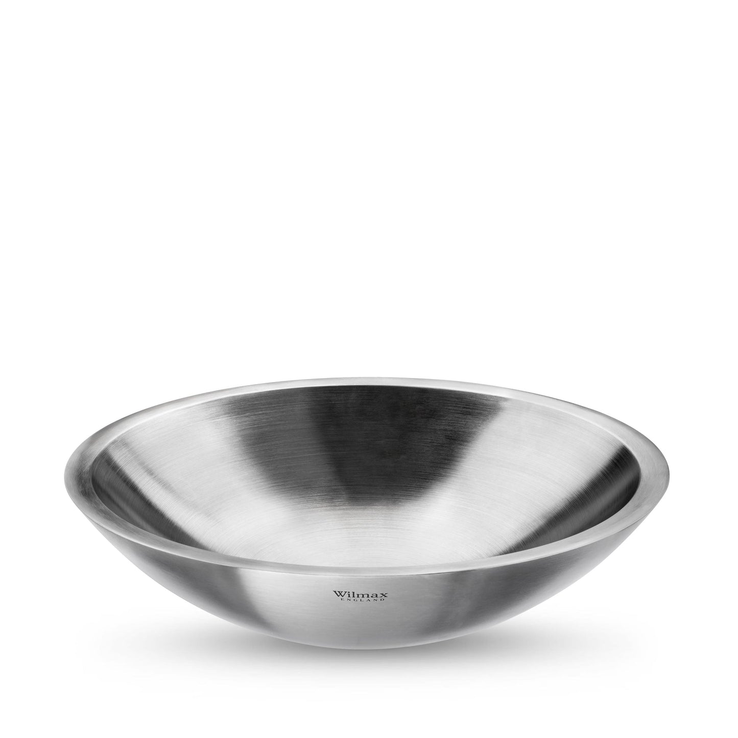 Wilmax Schüssel aus Edelstahl, 3000 ml, Silber matt, WL-553001/A