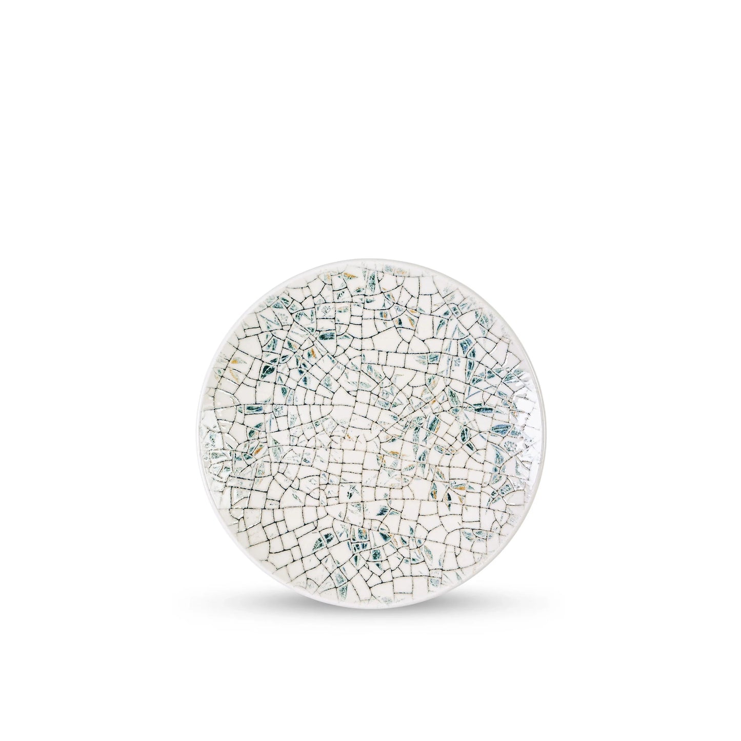 Wilmax Porzellan Deko Teller Ø17 cm – 2er Set – Olivgrün – WL-671501/A