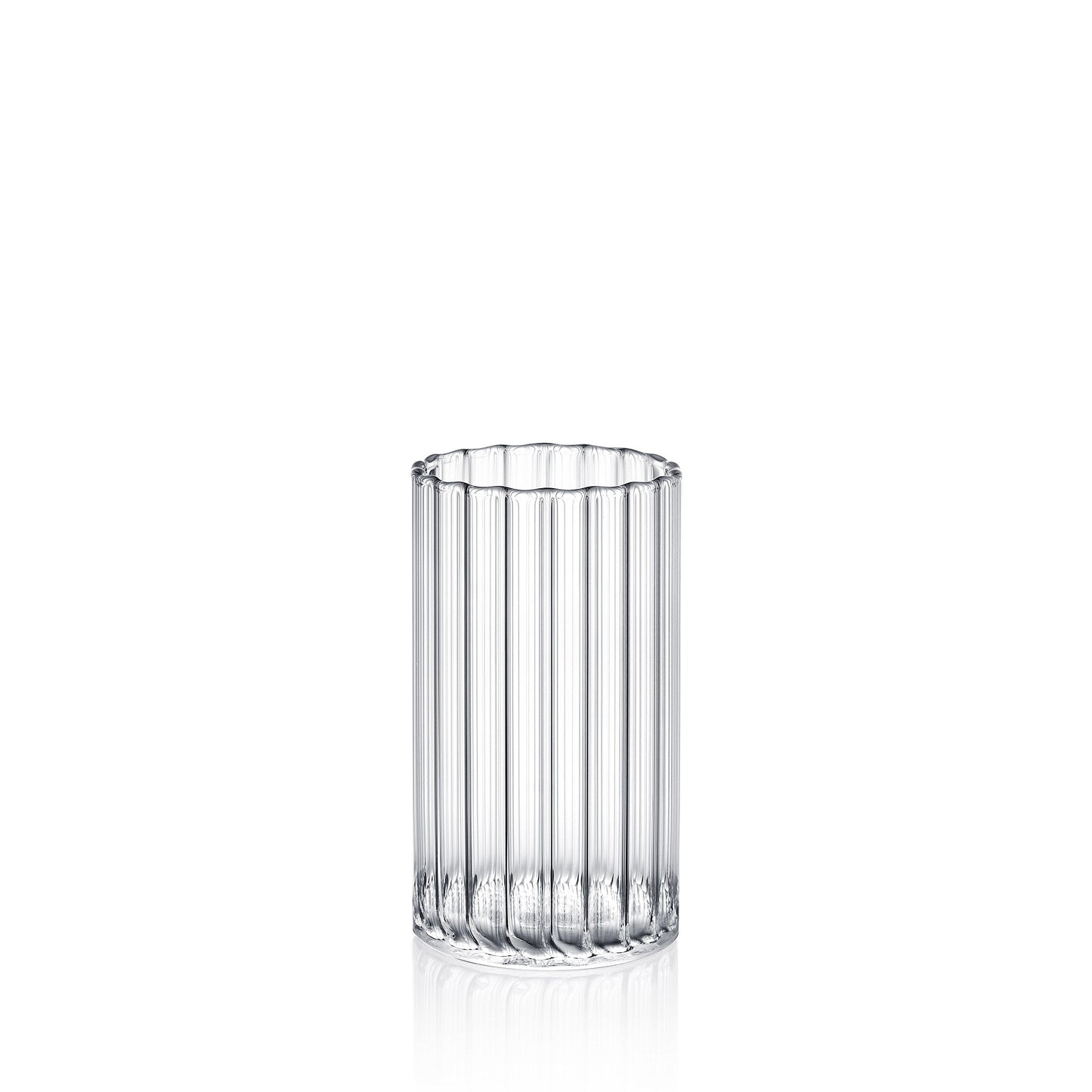 Wilmax Ribbed Borosilicate Glass 250 ml Transparent