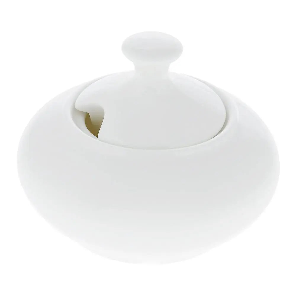 Wilmax Zuckerdose 550 ml aus feinem Porzellan mit Deckel WL-995030/A