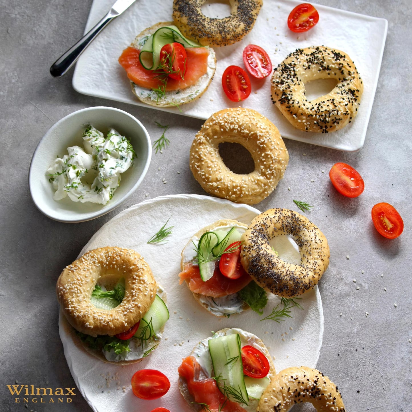 Wilmax England White Stone Kollektion, runder Teller, 28 cm, WL-661527/A