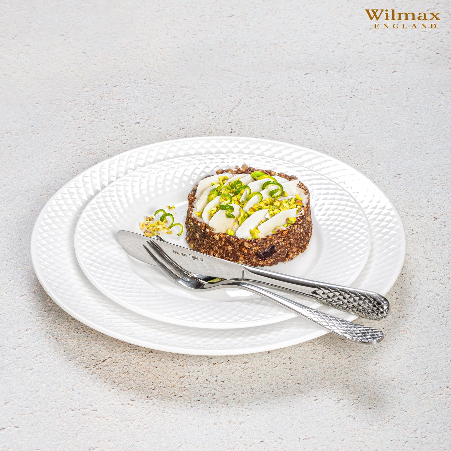 Wilmax Dessertbord 20cm Wit Porselein 6 st. WL-880100