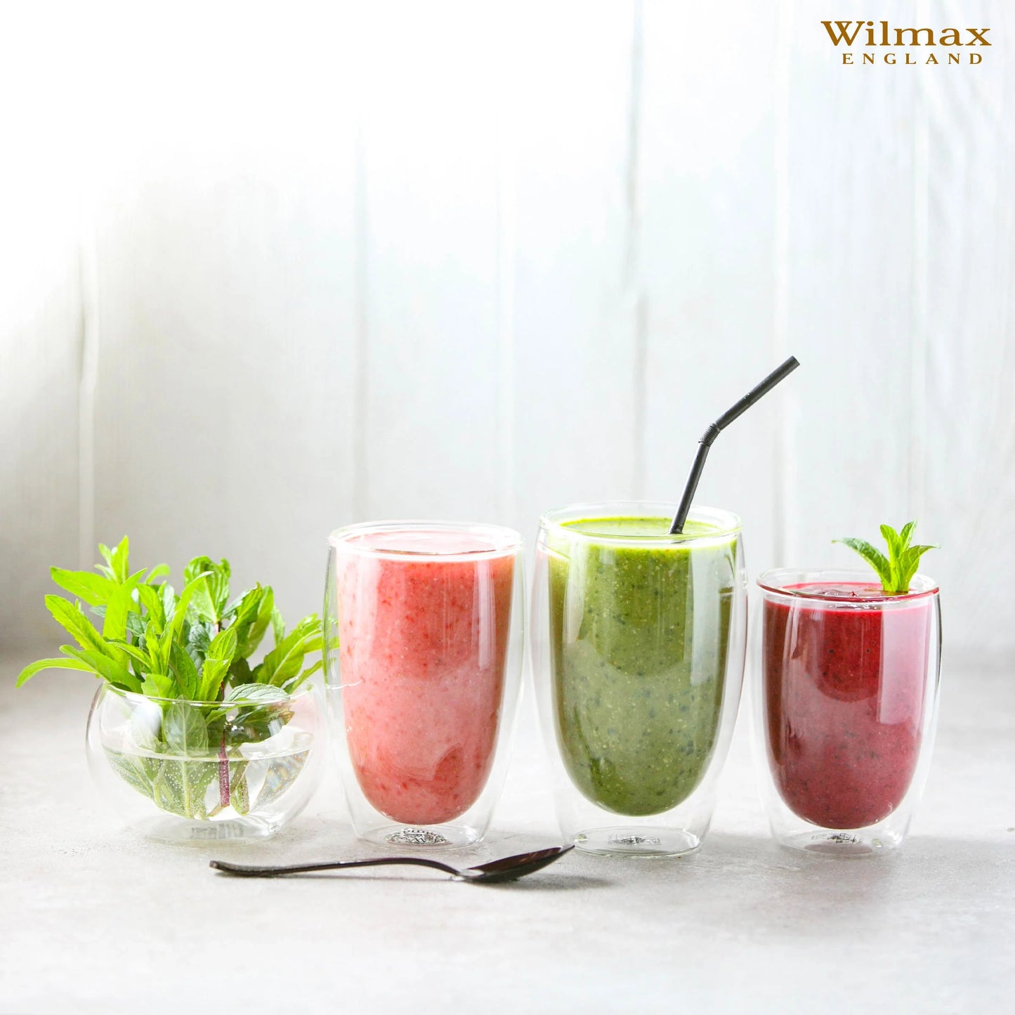 Wilmax Doppelwandiges Thermoglas, 400 ml, hitzebeständig – WL-888734/A