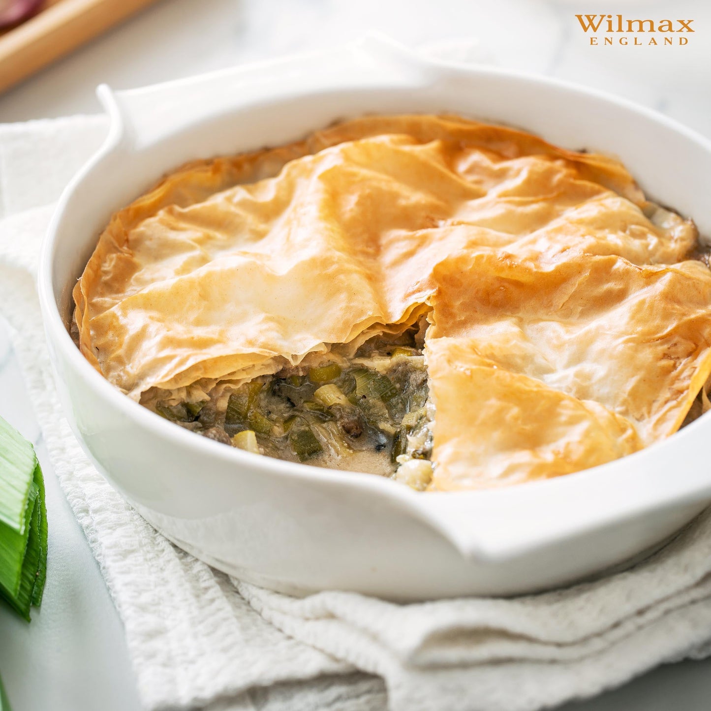 Wilmax ovenschaal met handgrepen 650 ml porselein WL-997021/1C