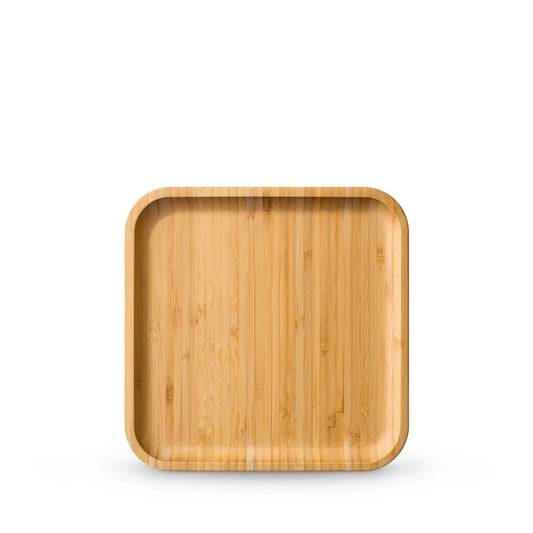 Natuurlijke Elegante Presentatie met het Wilmax Vierkante Bamboe Bord (20.5 x 20.5 cm)
