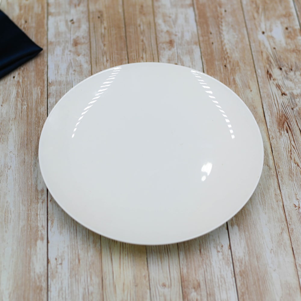 Wilmax Diep bord 23 cm van porselein, wit WL-991117/A