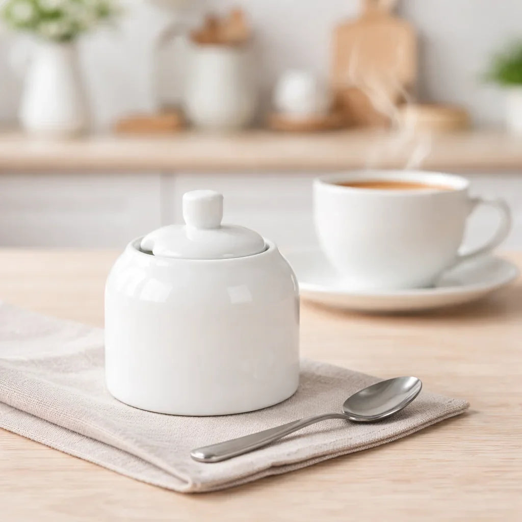Wilmax England Suikerpot 280 ml Wit Porselein