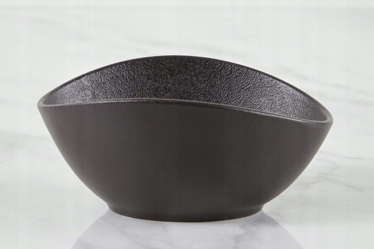 Wilmax Ovale Schaal 19x15x6 cm 3-delig SlateStone Zwart