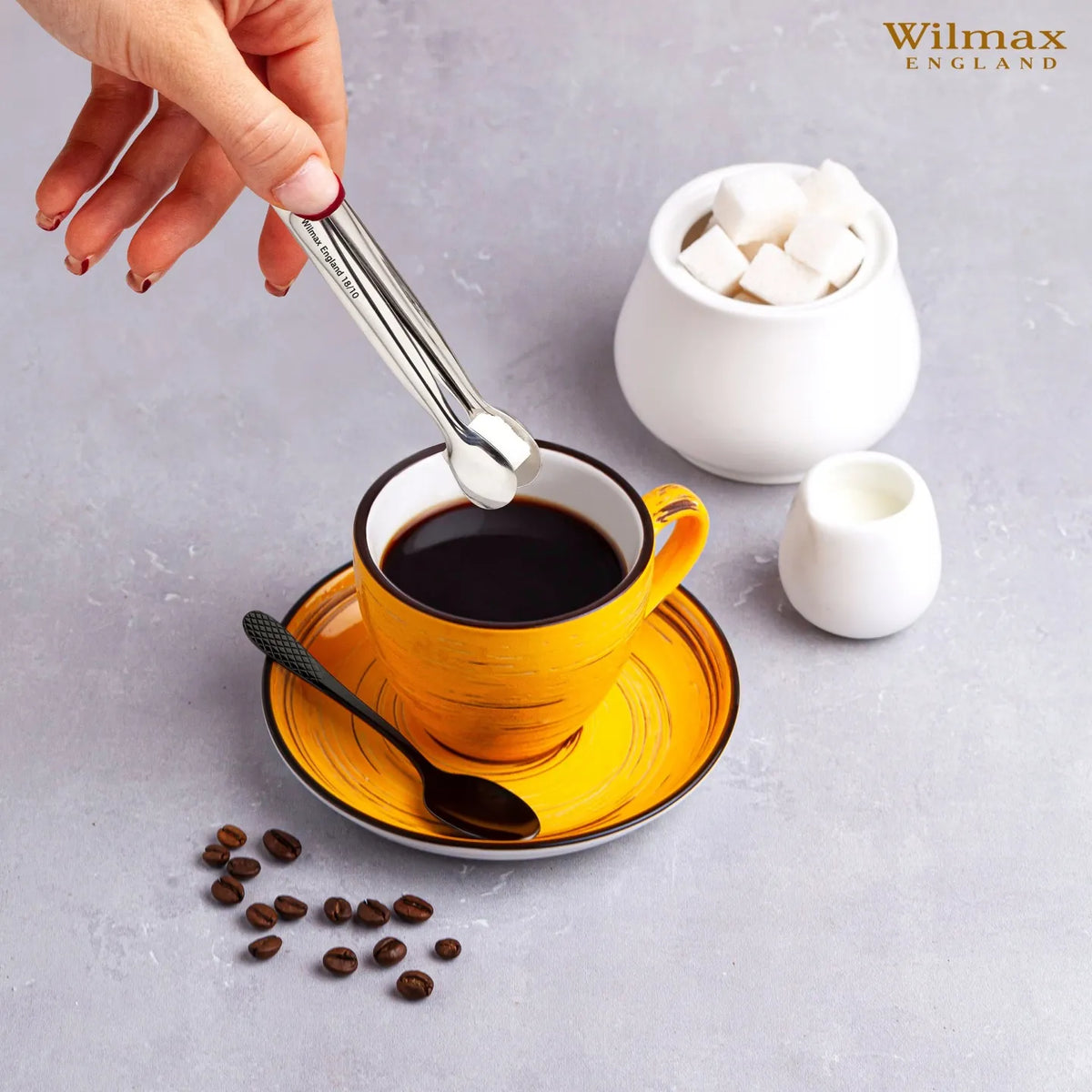 Wilmax Suikerpot met deksel 340 ml Wit Porselein