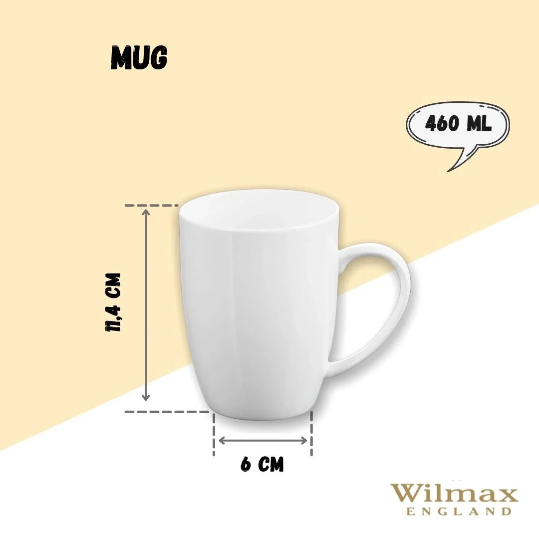 Wilmax Mug 460 ml White Porcelain Olivia WL-993018/A
