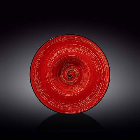 Wilmax Diep Bord 24 cm 200 ml Rood Porselein