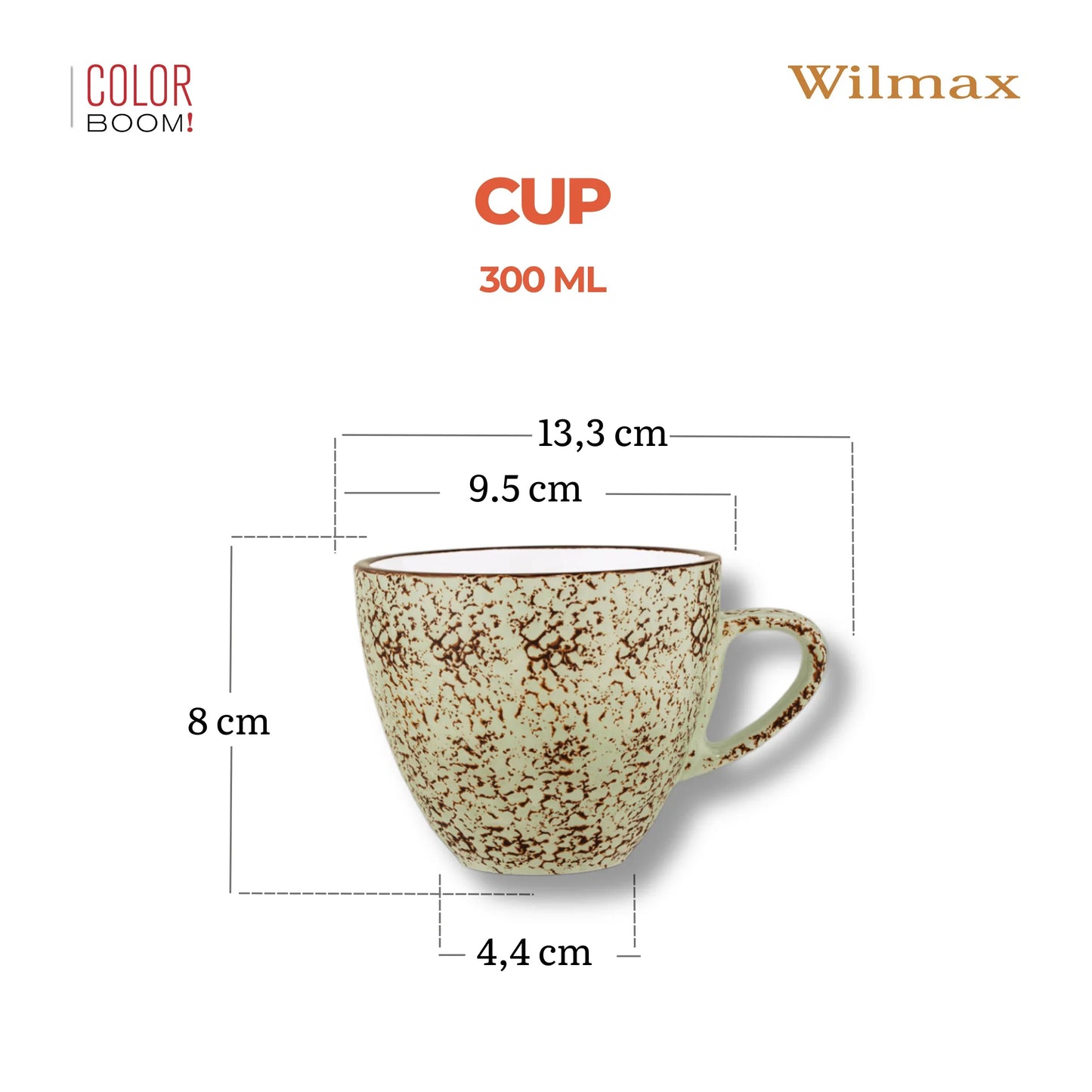 Wilmax England Kopje 300 ml Pistache Porselein