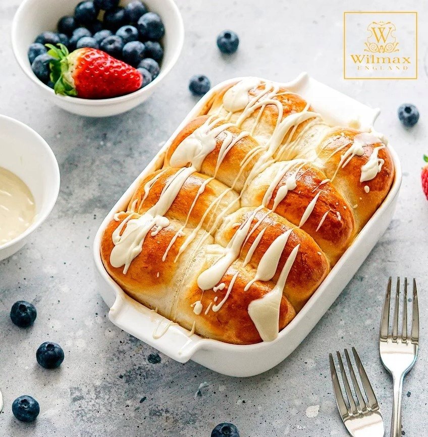 Wilmax Ovenschaal met Handgrepen 23 cm Porselein Ovenvast WL-997018/1C