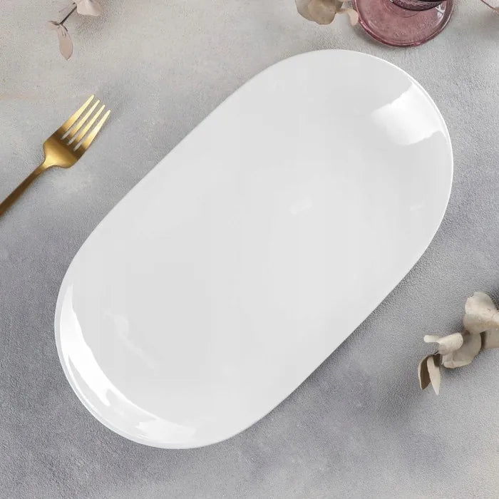 Wilmax Porseleinen Serveerblad 33x18.5 cm Wit