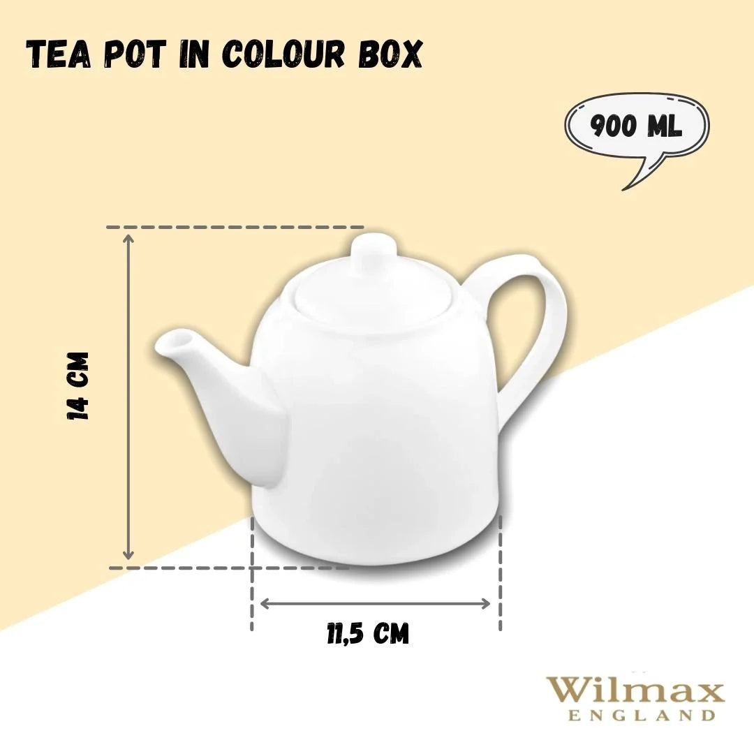 Wilmax Theepot 900 ml Wit Porselein WL-994007/1C