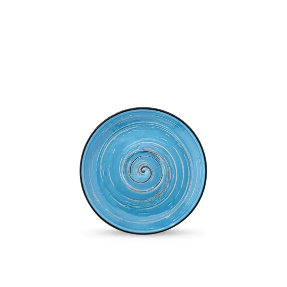 Wilmax Porzellan Untertasse, 15 cm, Spiral Blue Kollektion, WL-669636/B