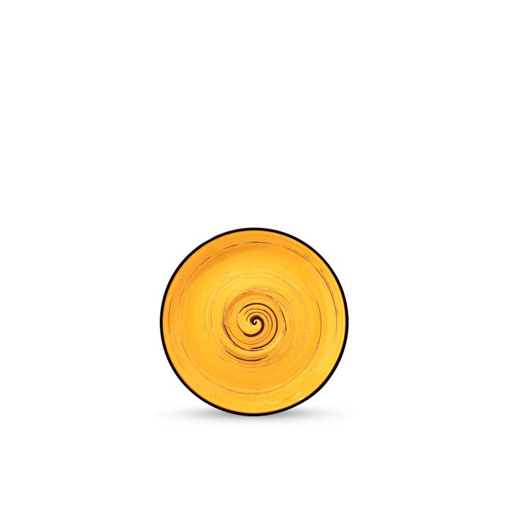 Wilmax Untertasse, 11 cm, ColorBoom Spiral Gelb, WL-669433/B