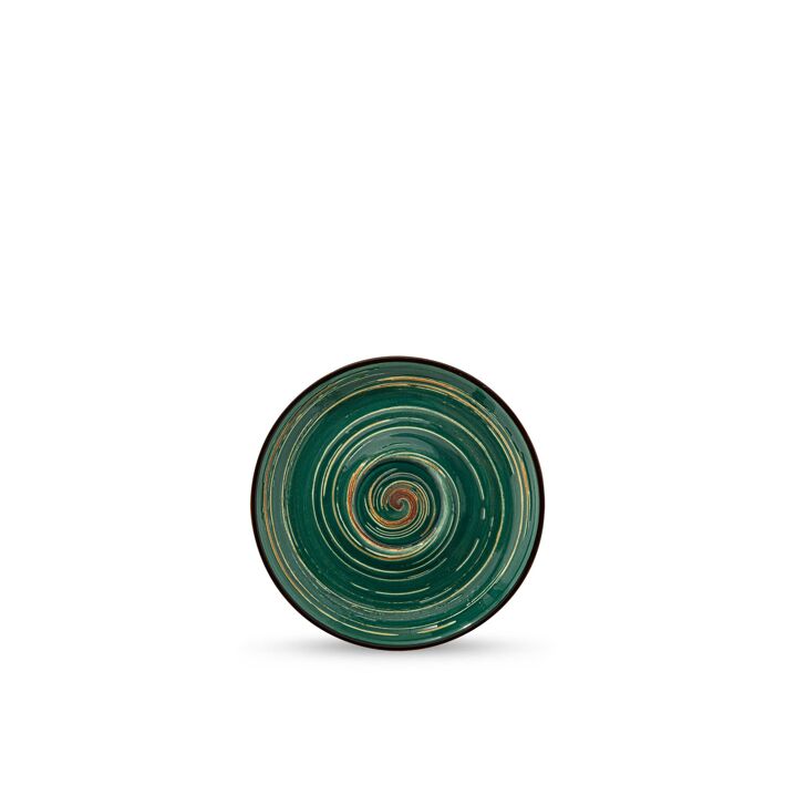 Wilmax Untertasse, 11 cm, ColorBoom Spiral Grün, WL-669533/B