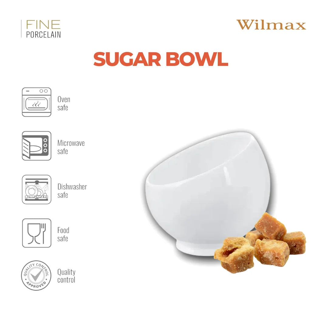 Wilmax Dessertschaaltjes Wit Porselein 8.5x9 cm set van 6