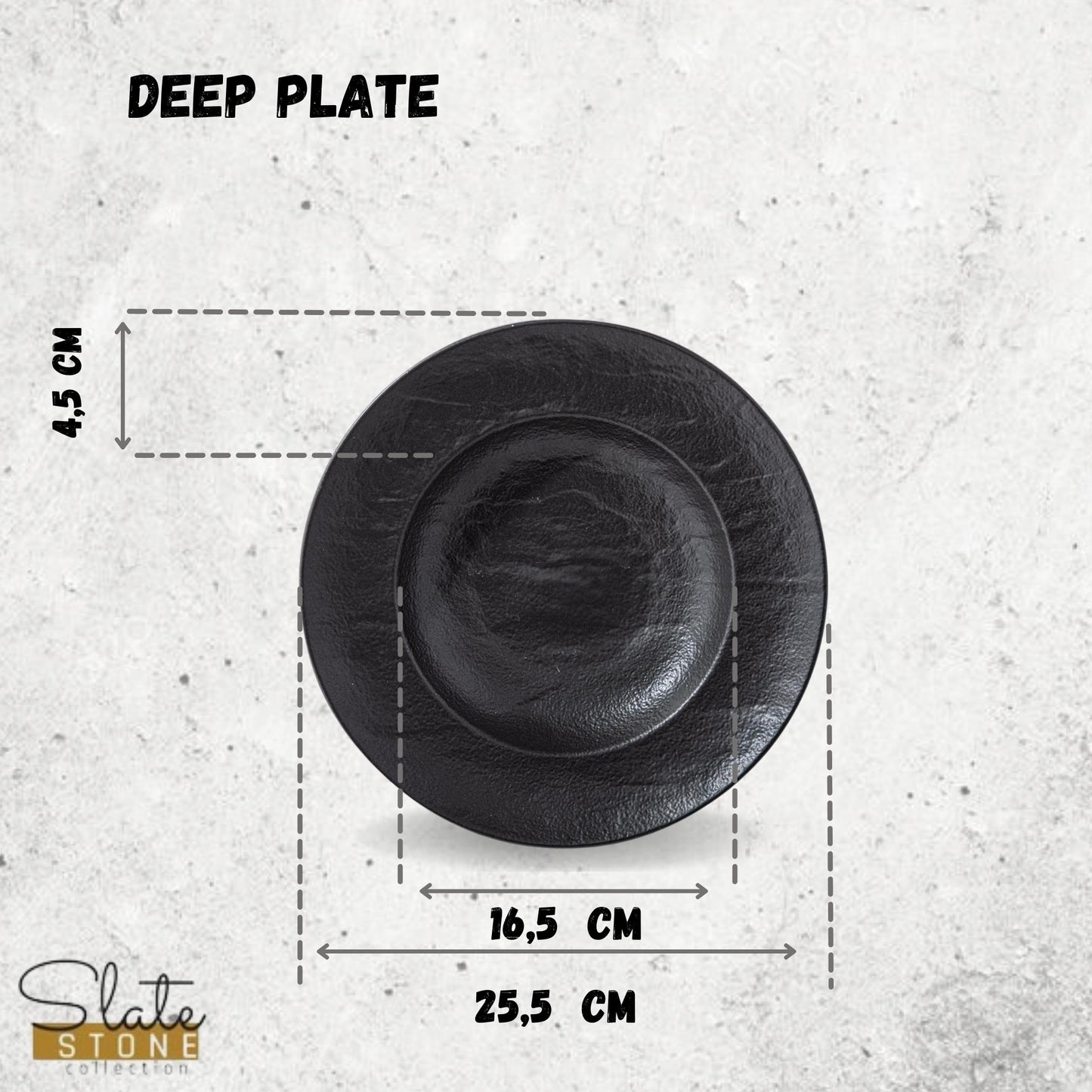Wilmax England Diep bord 25,5 cm, 350 ml – WL-661130/A