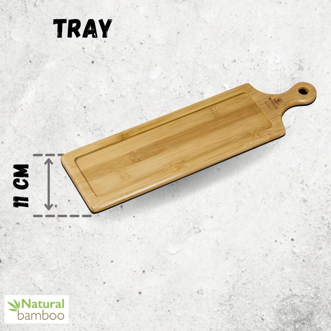 Wilmax Bambus Serviertablett rechteckig 39,5 x 11 cm WL-771008/A
