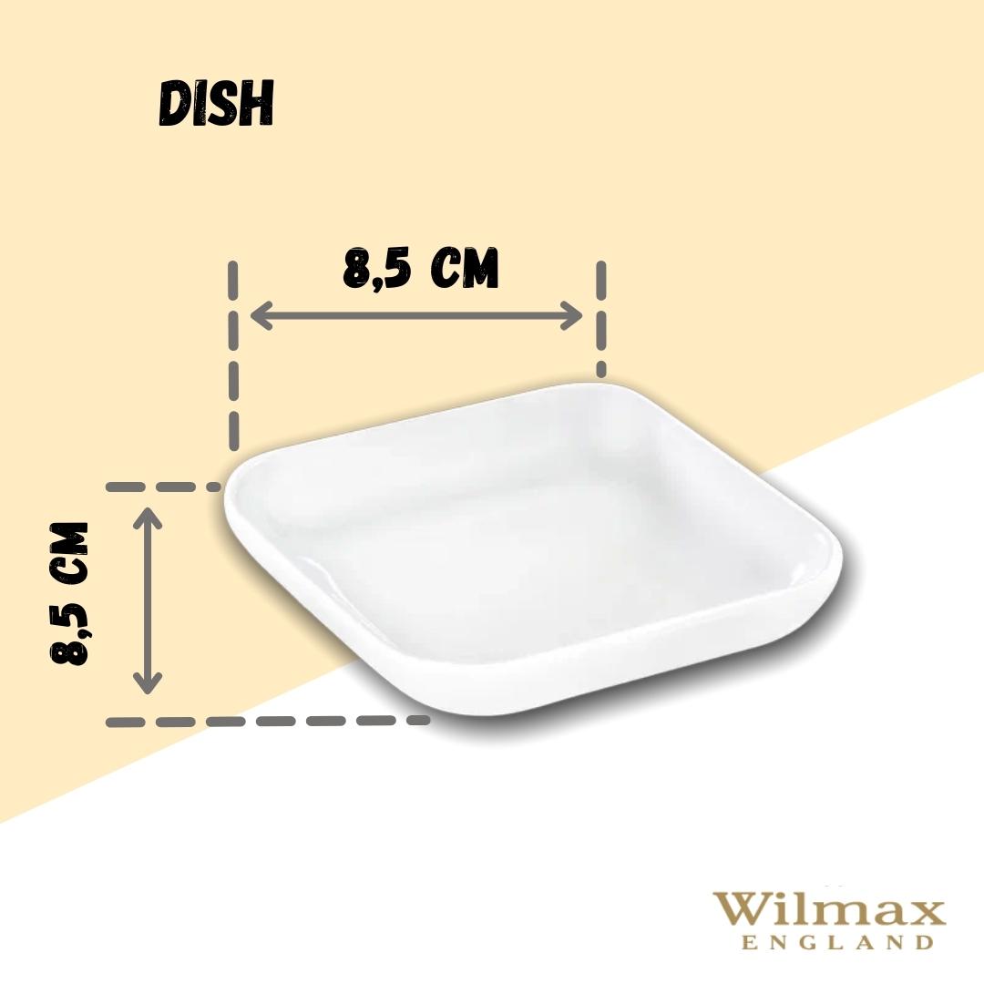 Wilmax England Schaal porselein 8.5x8.5cm Wit WL-992676/A