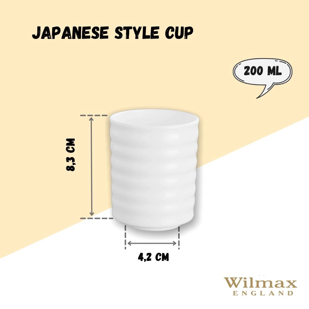 Wilmax England Kop Wit Porselein Japanse stijl 200ml