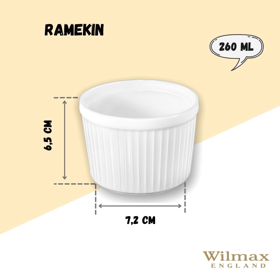 Wilmax Ramekin, 260 ml, Ofenfeste Porzellanform, WL-996121/A