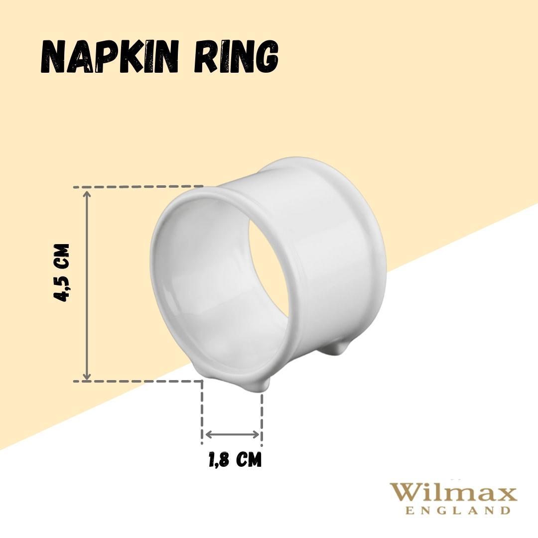 Wilmax Serviettenring Weiß – Elegante Tischdekoration – WL-996044/A