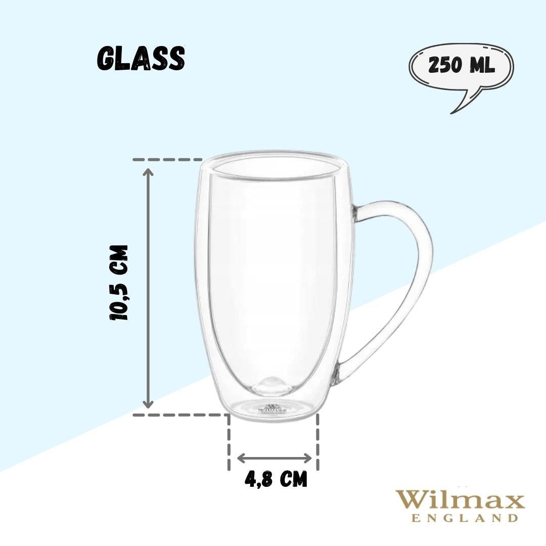 Wilmax Doppelwandiges Thermoglas – WL-888739/A