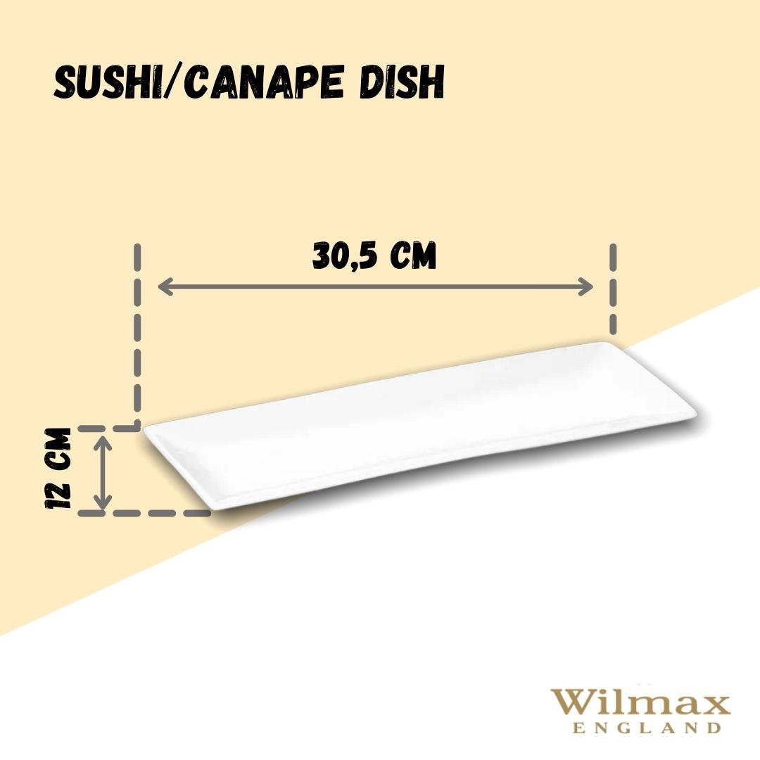 Wilmax Porzellan Sushi-/Canapé-Platte – WL-992015/A