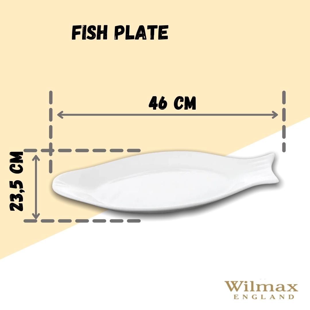 Wilmax England Fischplatte, 46 cm, Porzellan, WL-992009/A