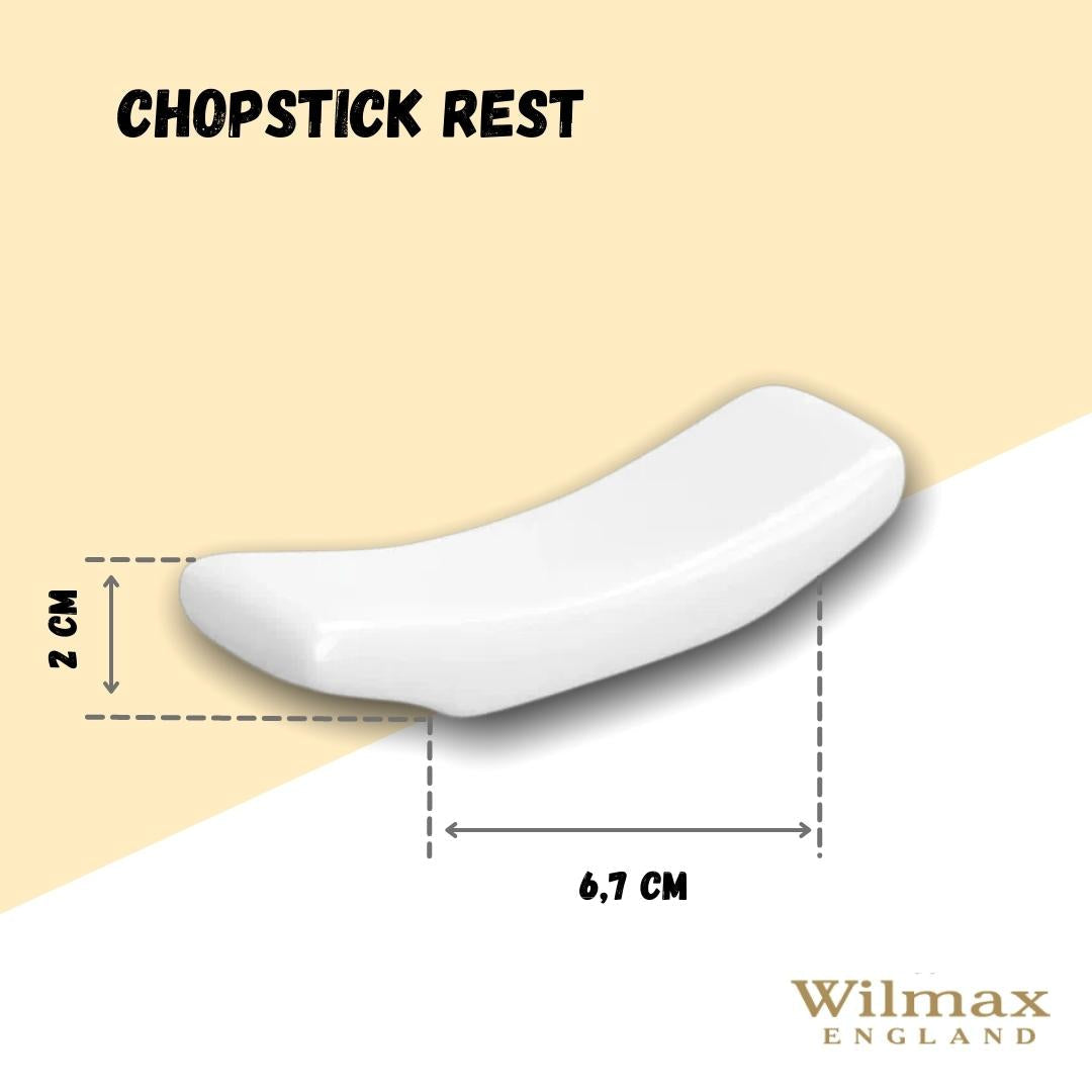 Wilmax England Eetstokjeshouder Wit Porselein 6x WL-996094/A6