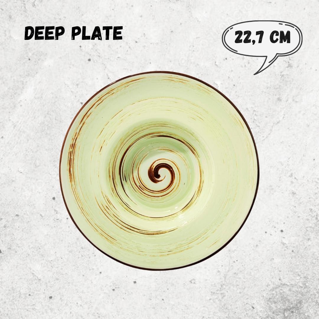 Wilmax England Deep Plate Pistachio Porcelain 22.5 cm 2 pc.