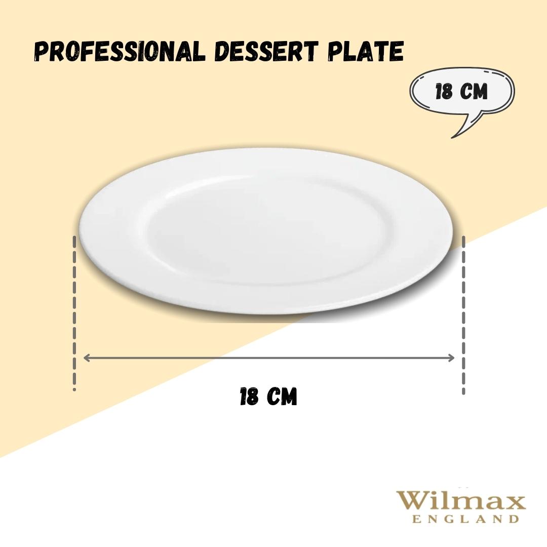Wilmax Professional Dessertteller 18 cm aus Porzellan – WL-991177/A