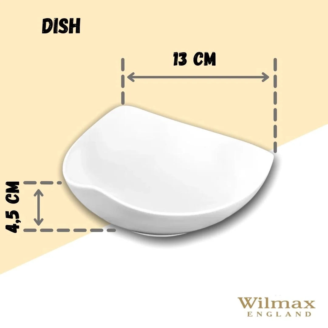 Wilmax England Bord 13 cm van Porselein, Wit WL-992613/A