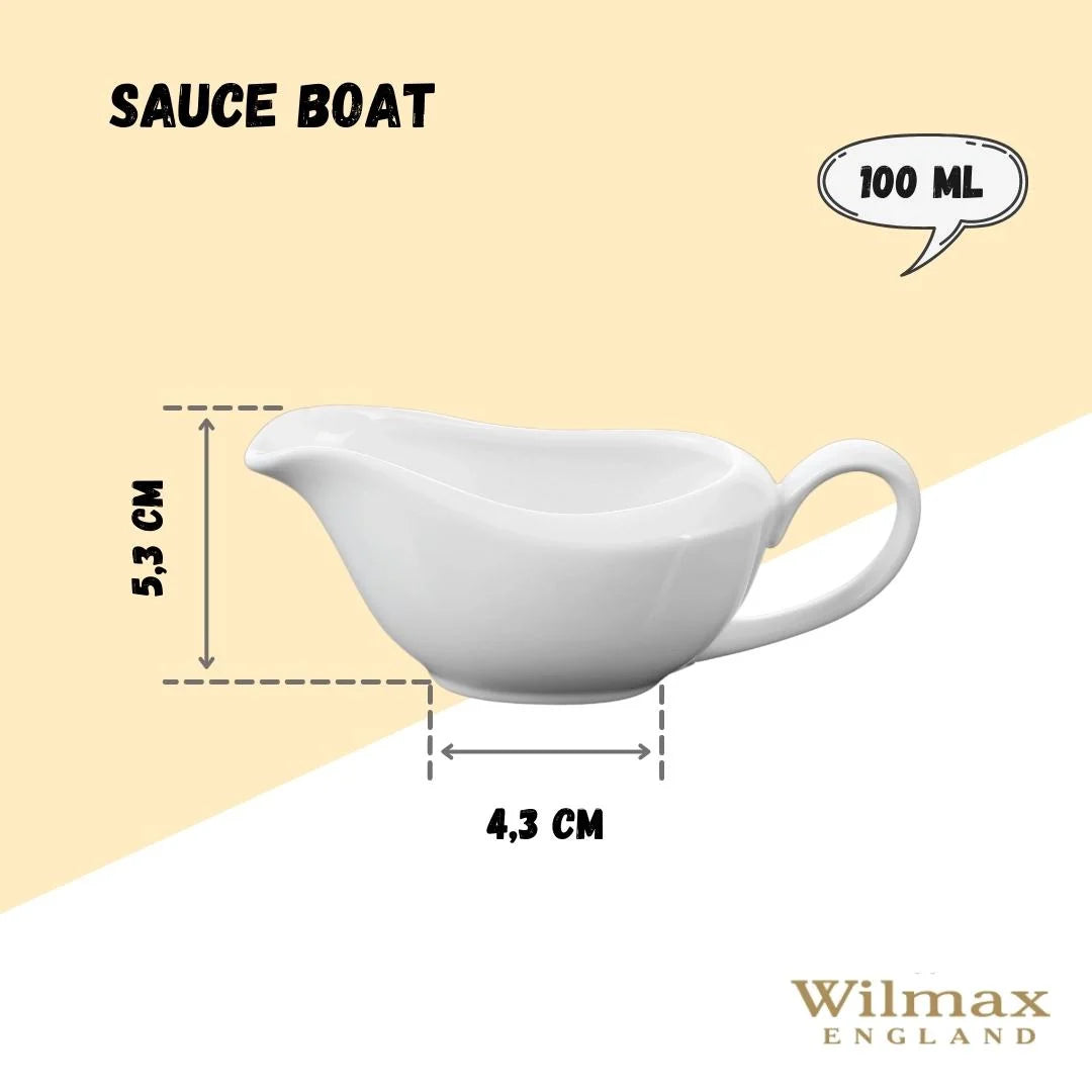 Wilmax Sauskom 100 ml Porselein Wit WL-996014/A