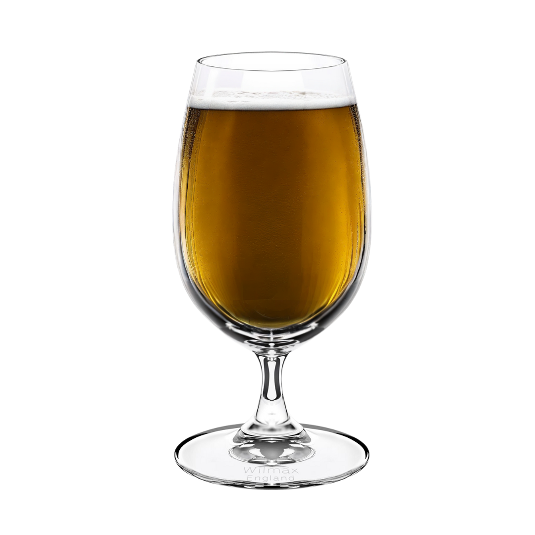Wilmax Bierglas 420ml Kristalglas Transparant Set van 6