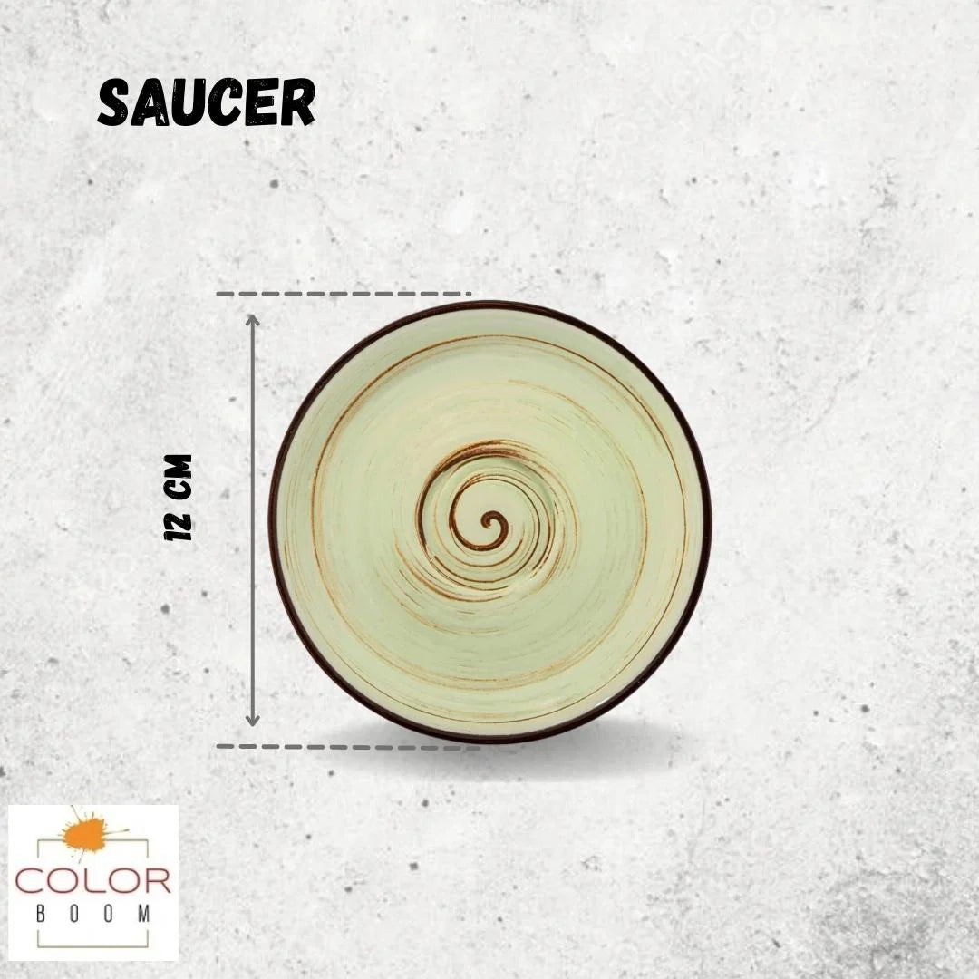 Wilmax Untertasse, 12 cm, Pistazie, WL-669134/B