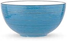 Wilmax Schaal 600 ml 13,5 cm Blauw Porselein - 3-delige set