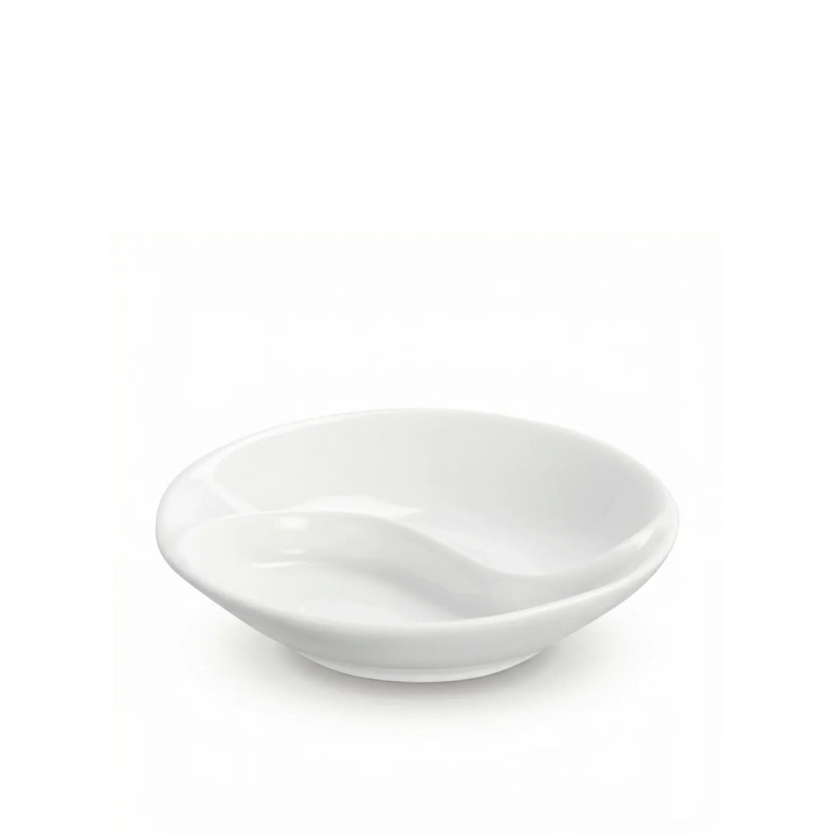 Wilmax Sojaschaaltje met vakken 9 cm Porselein Wit