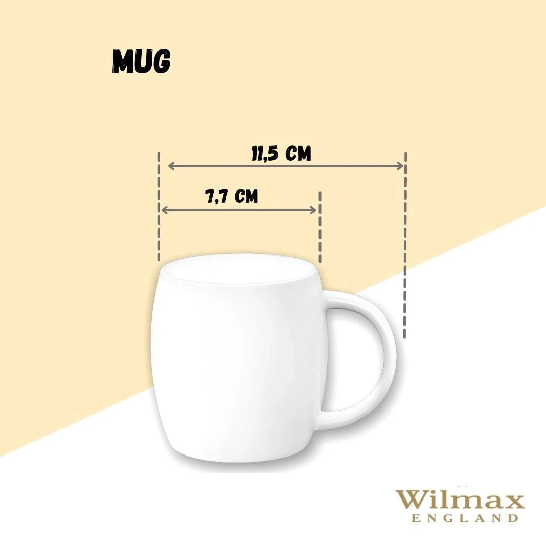Wilmax England Beker 400 ml Wit Porselein Olivia WL-993086/A