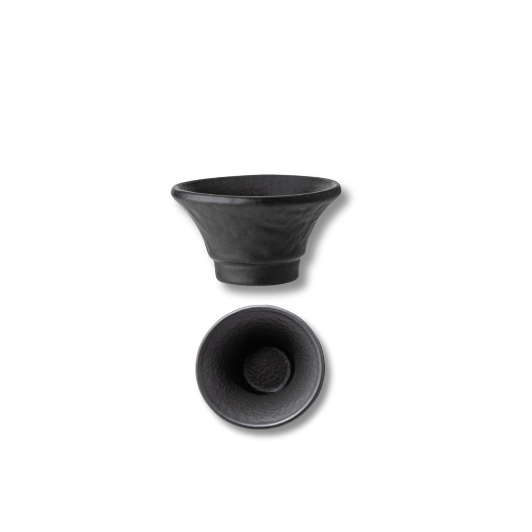 Wilmax England Sauskommetjes 6x 7.5x4 Zwart WL-661134/A6